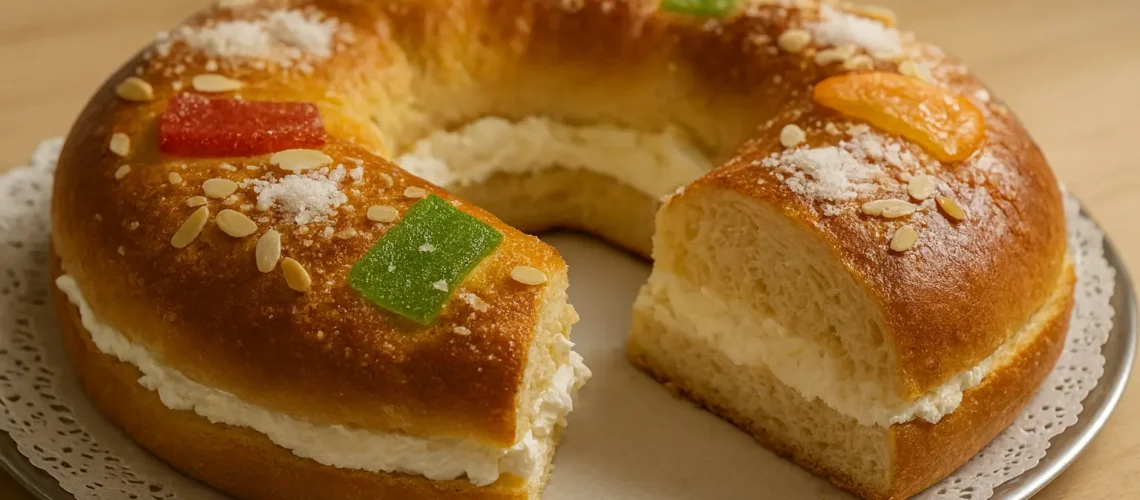 Roscón de Reyes casero perfecto para regalar
